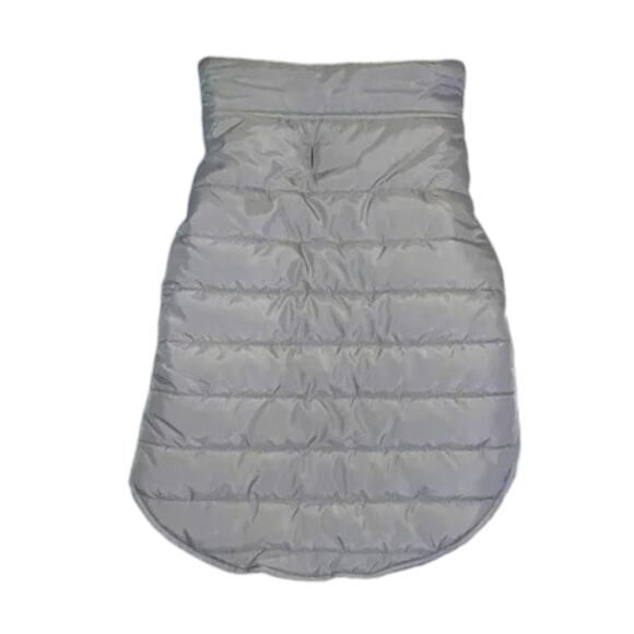 Top Paw Gray Puffer Dog Jacket Vest Size Large Winter Walking Exercise - Picture 2 of 3